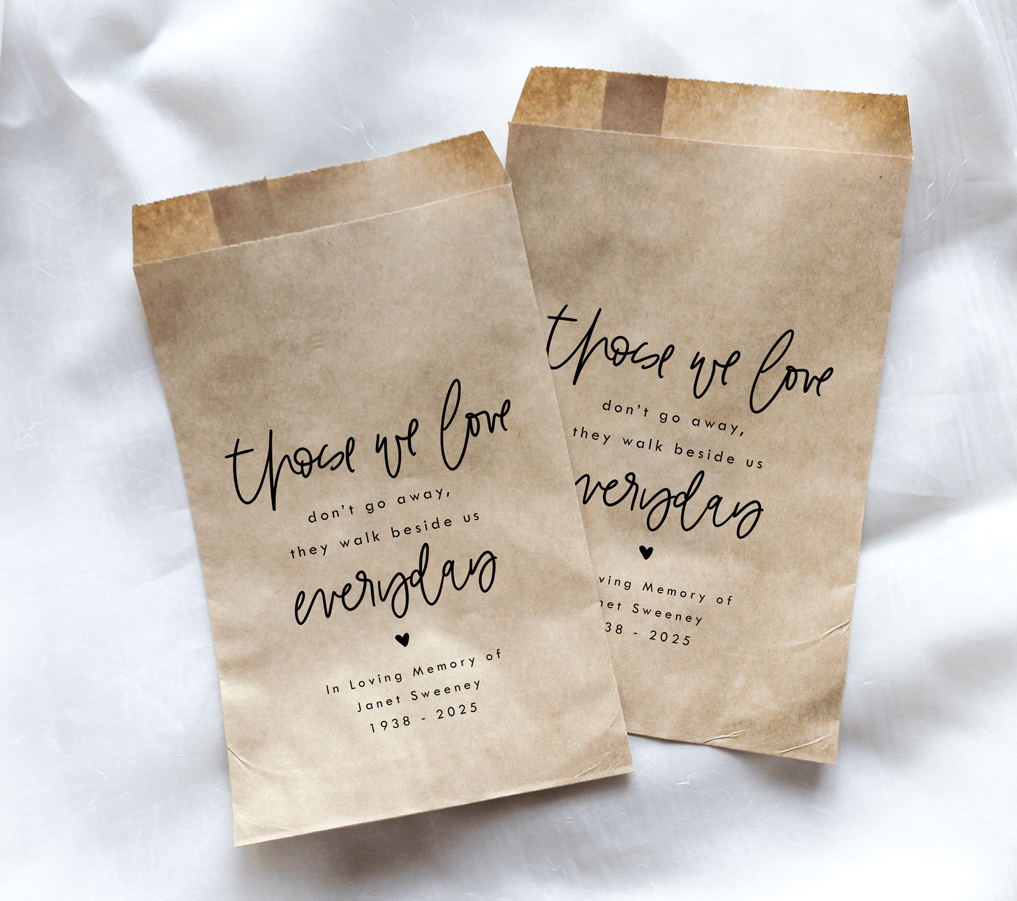 Memorial Favor Bags