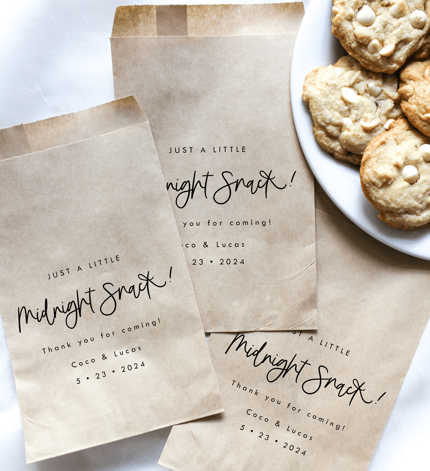 Midnight Snack Favor Bags