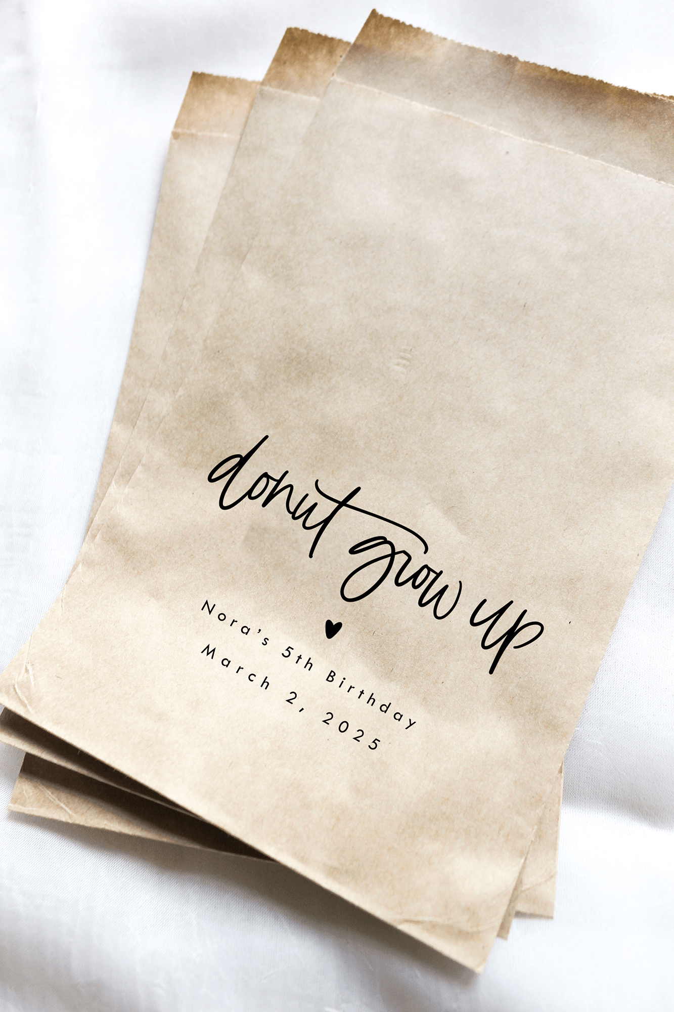 Donut Grow Up Favor Bags