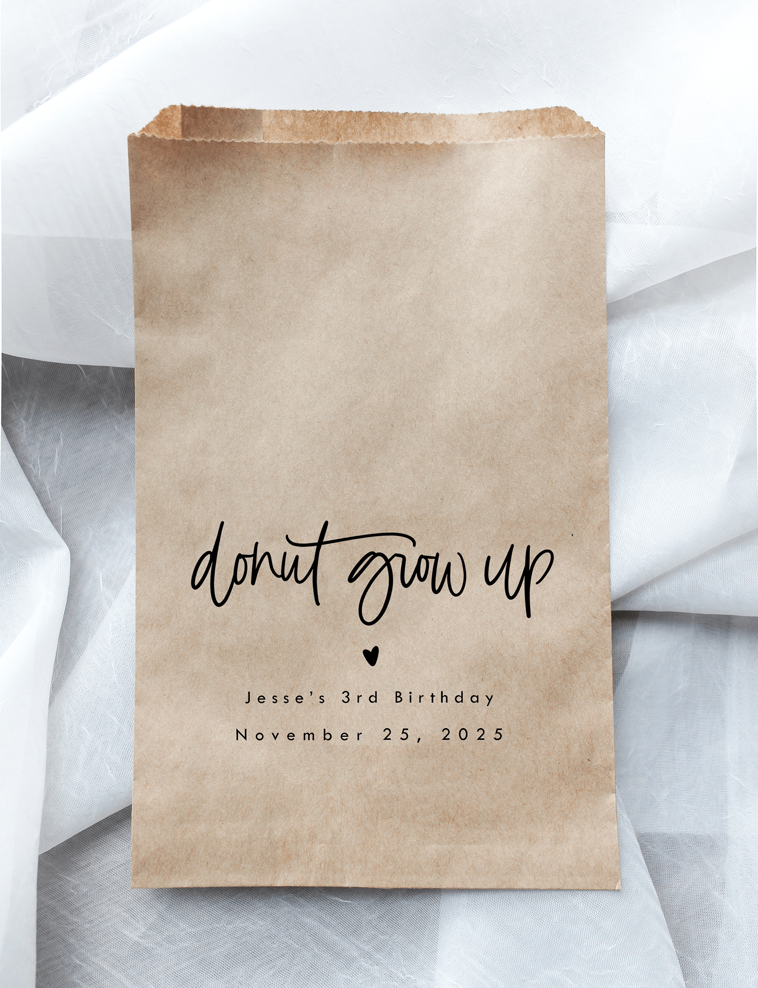 Donut Grow Up Favor Bags
