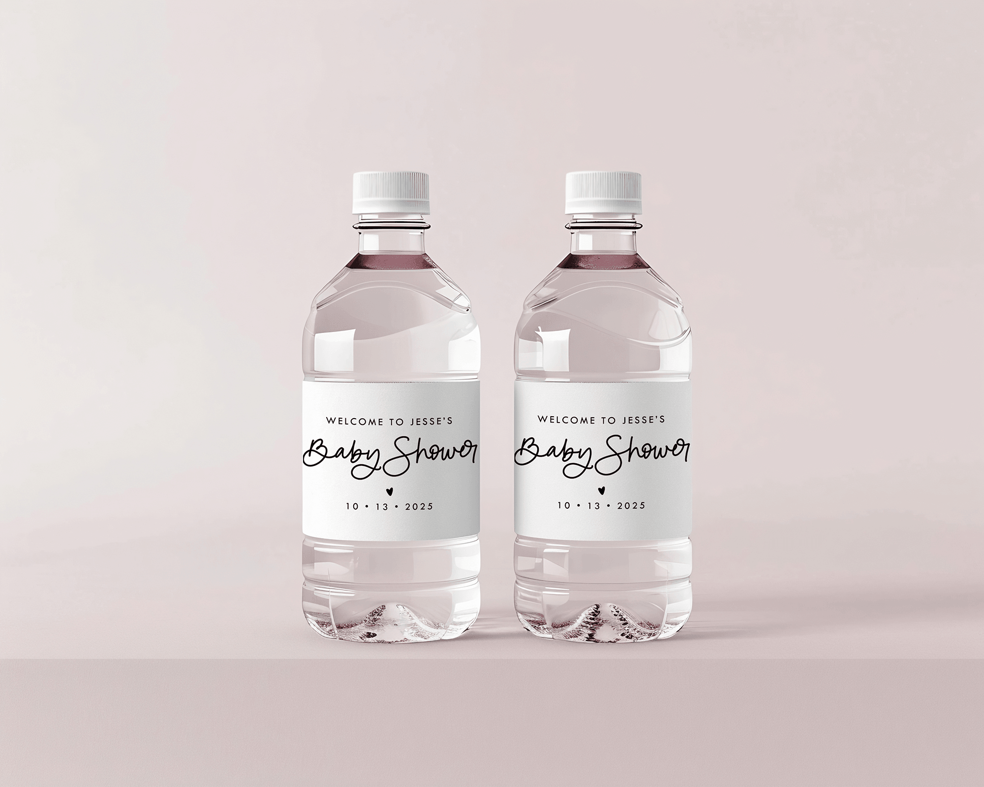 Baby Shower Water Bottle Labels