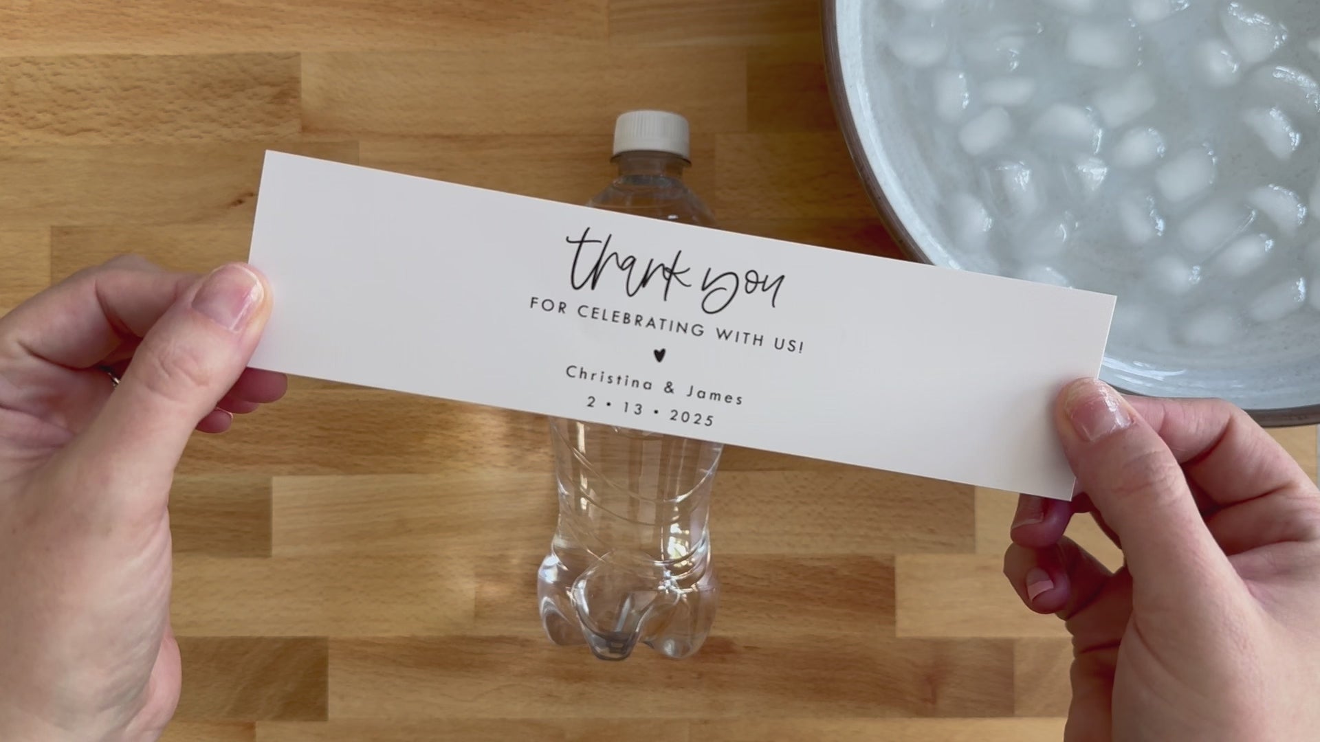 Personalized Wedding Water Bottle Labels