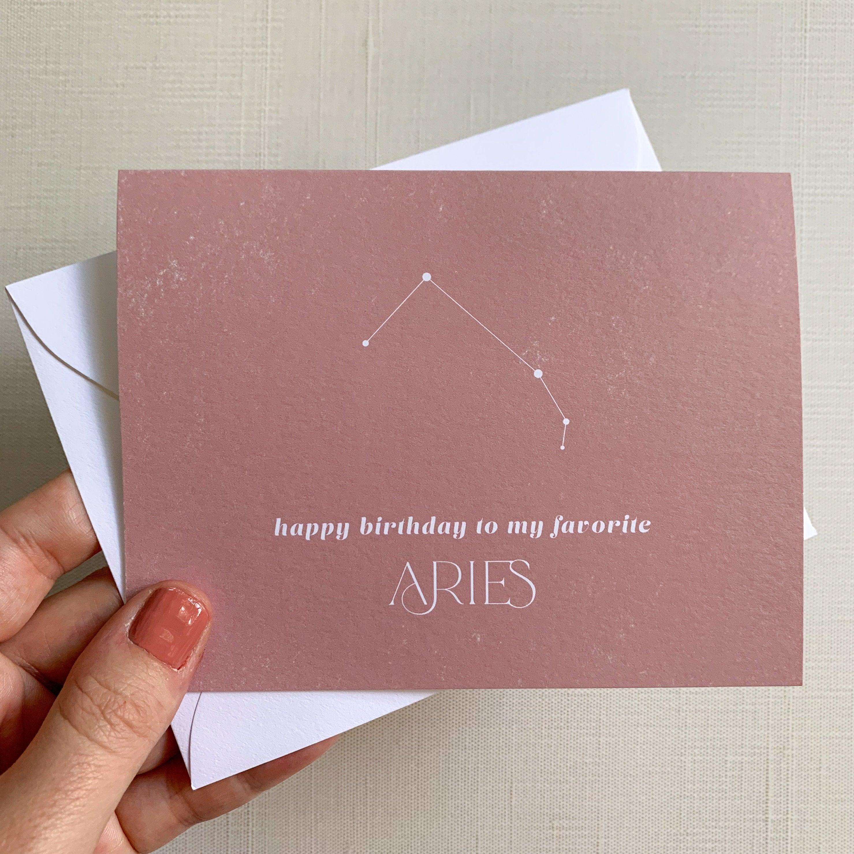 Happy Birthday to My Favorite Aries - Plum Grove Design