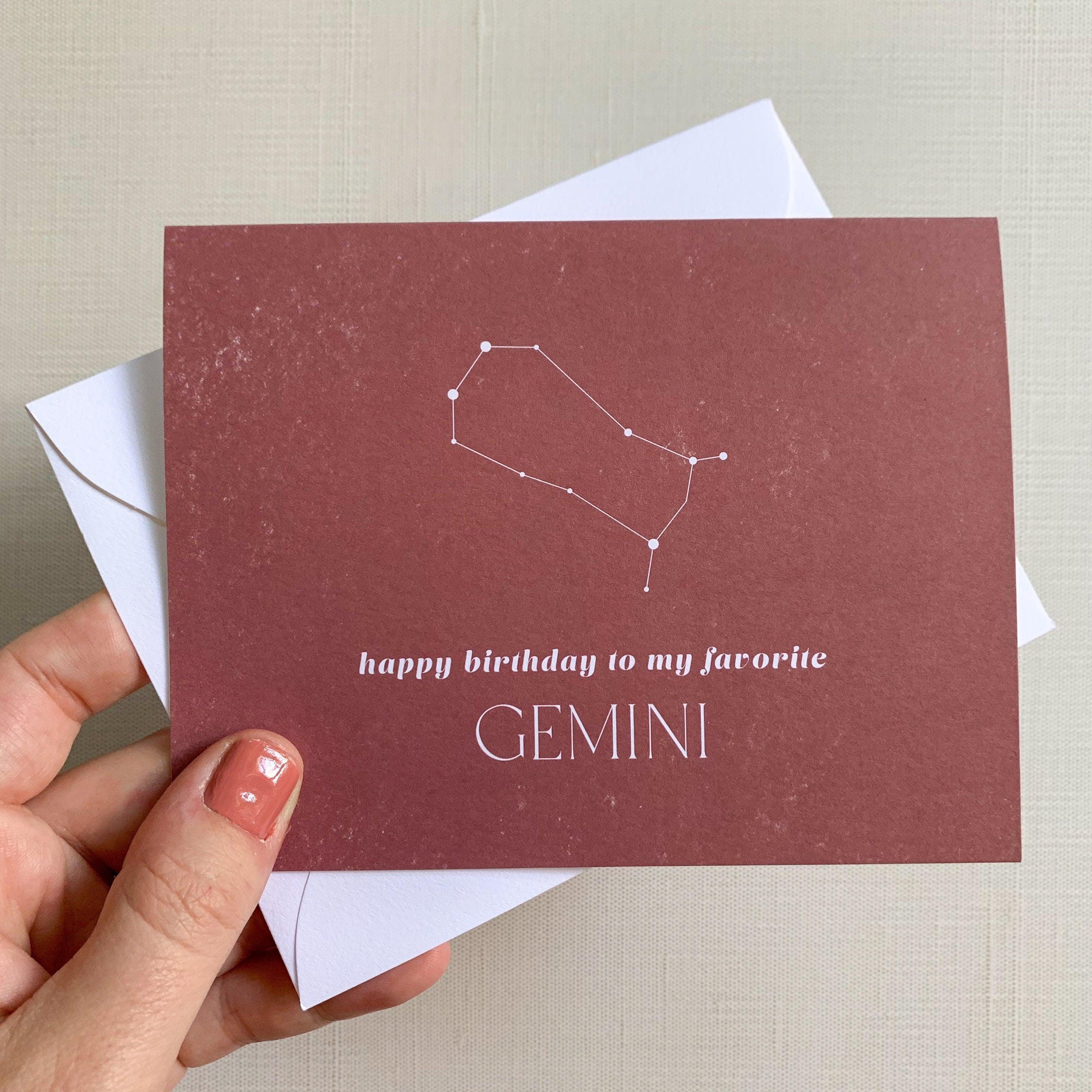 Happy Birthday to My Favorite Gemini - Plum Grove Design