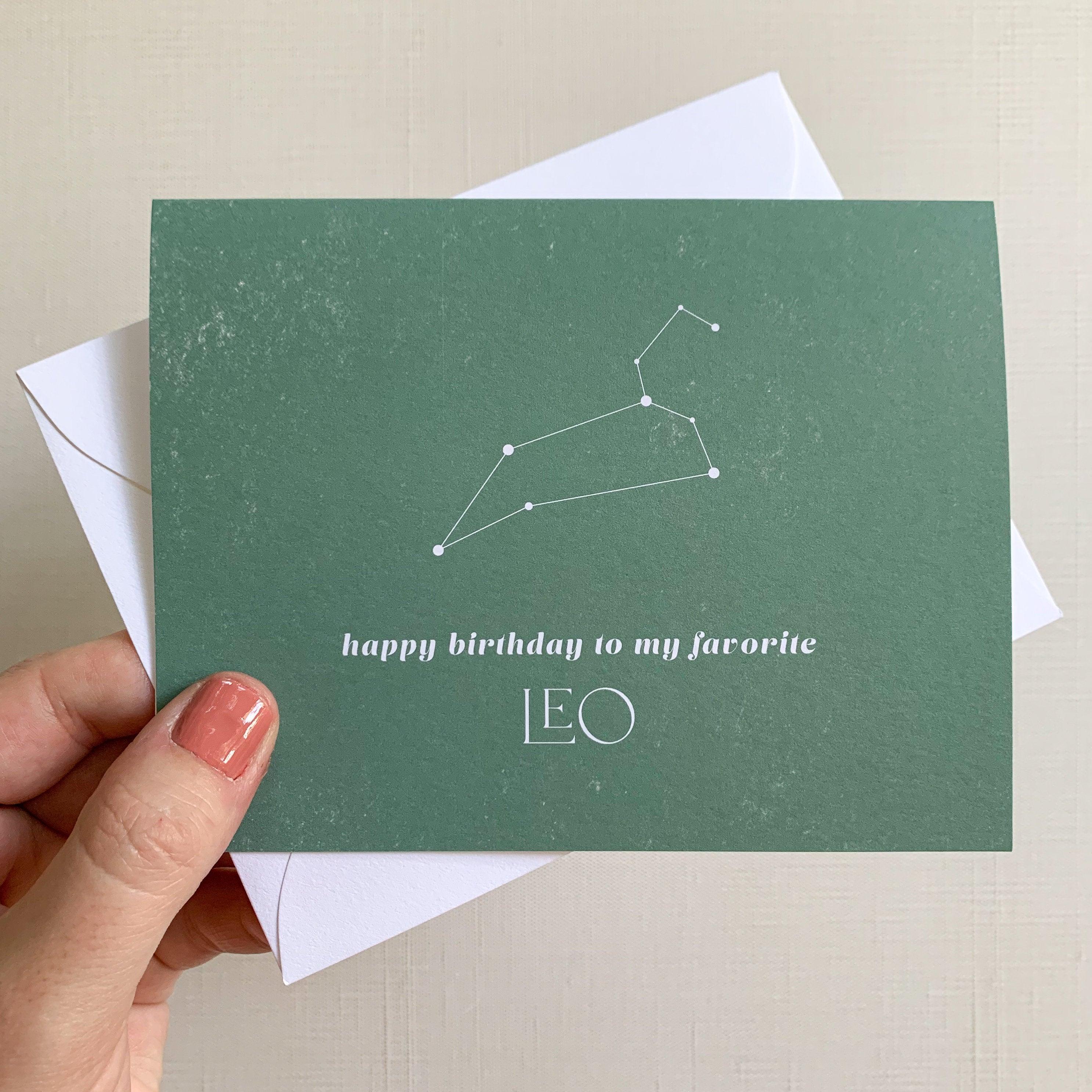 Happy Birthday to My Favorite Leo - Plum Grove Design