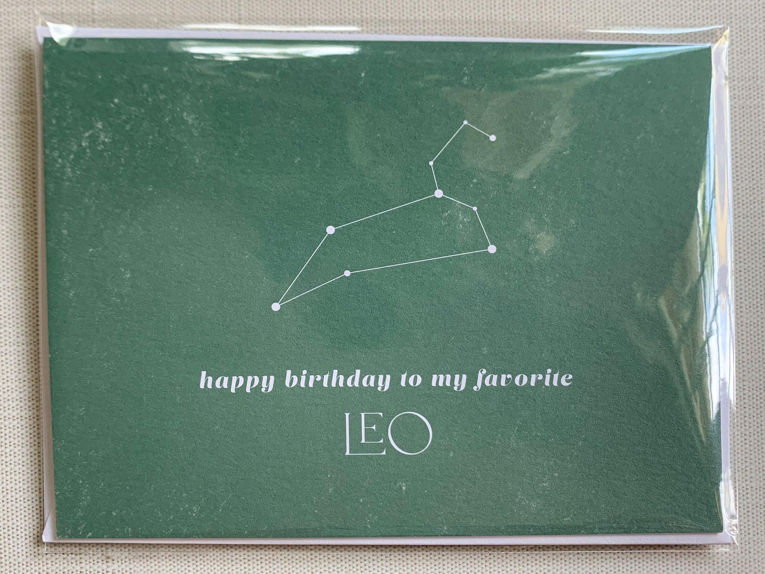 Happy Birthday to My Favorite Leo - Plum Grove Design